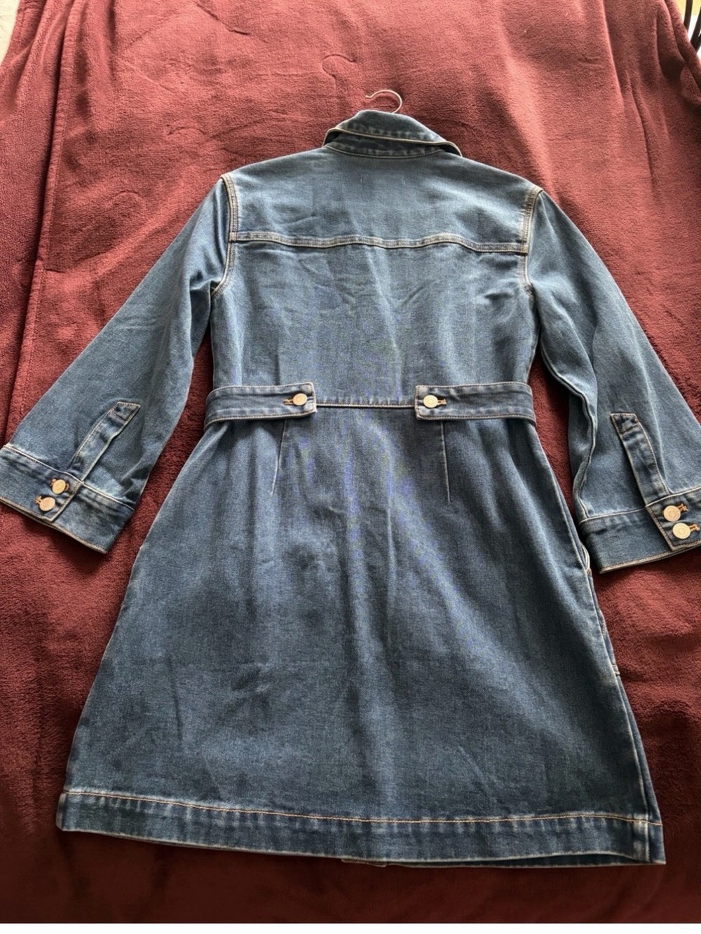 Veronica Beard Mckinley Denim Button-Front Dress - Picture 7 of 11